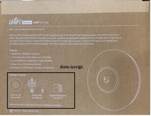 UBIQUITI UNIFI UAP-AC-LITE 24v Mimo Access Point DualBand,867Mbps,2.4GHz,5GHz 10/100/1000 Gigabit LAN Portu UBNT - Access Pointler ürünleri tekmarshop.com'da